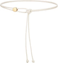 Vonmelli Thin Rope Skinny Tie Leather Women Waist Belt Dress Fashion Style