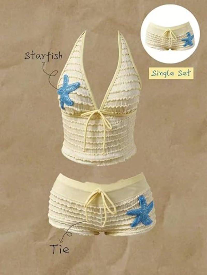 Women Two Piece Floral Print Vintage Tankini Swimsuit Set Summer