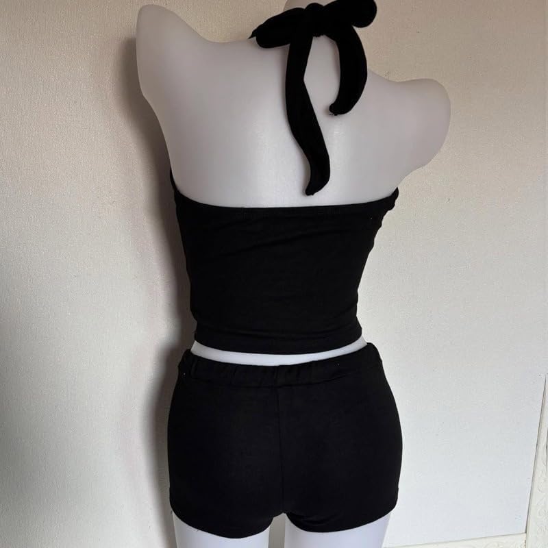 Women Two Piece Floral Print Vintage Tankini Swimsuit Set Summer