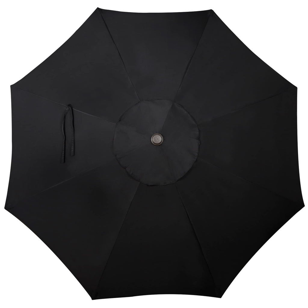 Blissun 9' Outdoor Patio Umbrella, Outdoor Table Umbrella, Yard Umbrella, Market Umbrella with 8 Sturdy Ribs, Push Button Tilt and Crank
