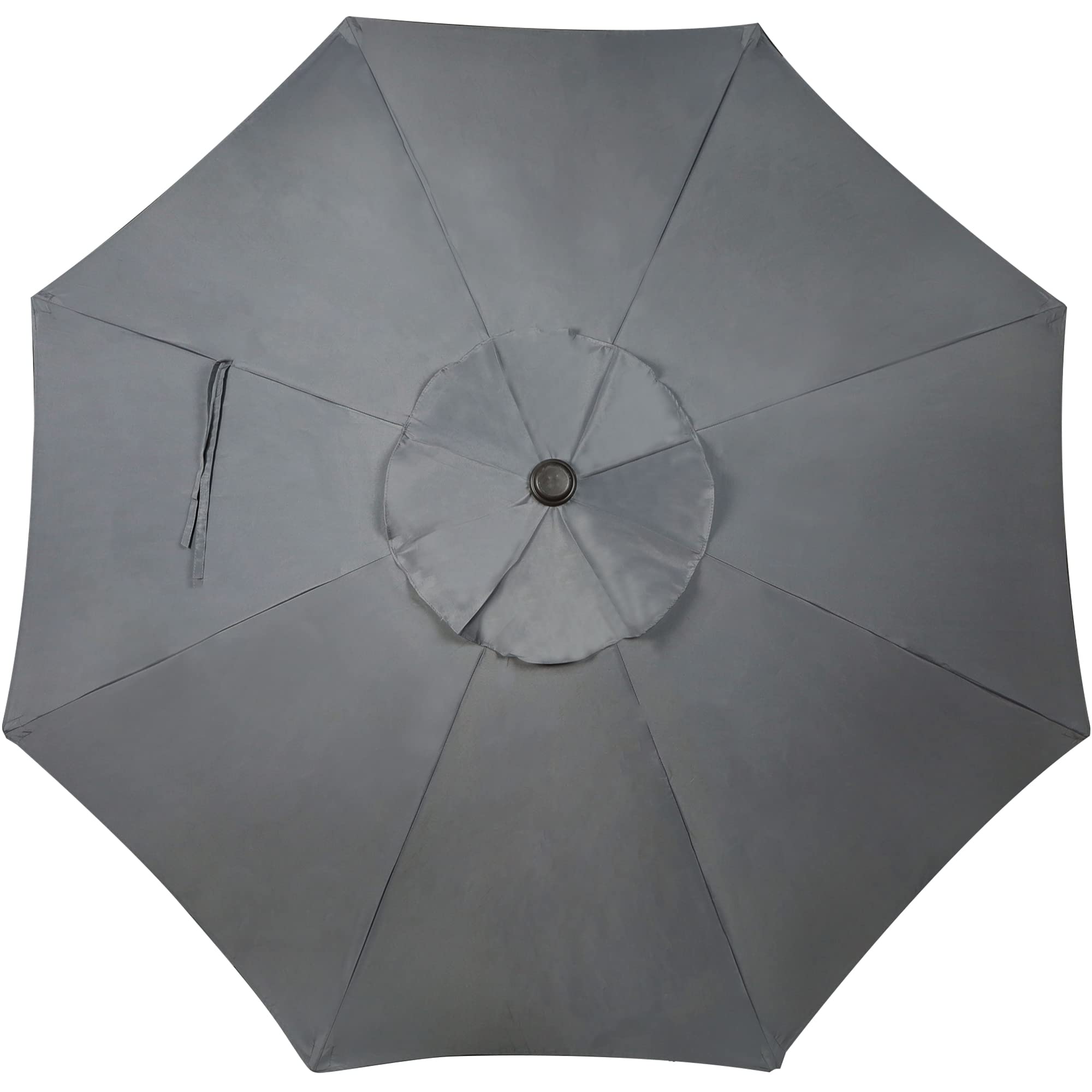 Blissun 9' Outdoor Patio Umbrella, Outdoor Table Umbrella, Yard Umbrella, Market Umbrella with 8 Sturdy Ribs, Push Button Tilt and Crank