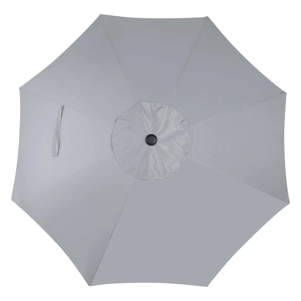 Blissun 9' Outdoor Patio Umbrella, Outdoor Table Umbrella, Yard Umbrella, Market Umbrella with 8 Sturdy Ribs, Push Button Tilt and Crank