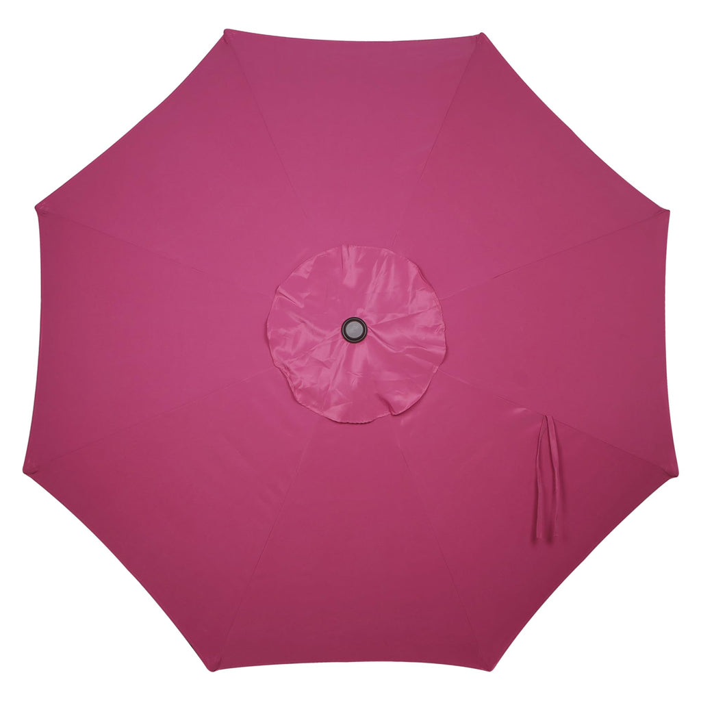 Blissun 9' Outdoor Patio Umbrella, Outdoor Table Umbrella, Yard Umbrella, Market Umbrella with 8 Sturdy Ribs, Push Button Tilt and Crank