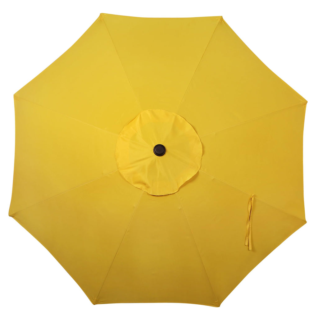 Blissun 9' Outdoor Patio Umbrella, Outdoor Table Umbrella, Yard Umbrella, Market Umbrella with 8 Sturdy Ribs, Push Button Tilt and Crank