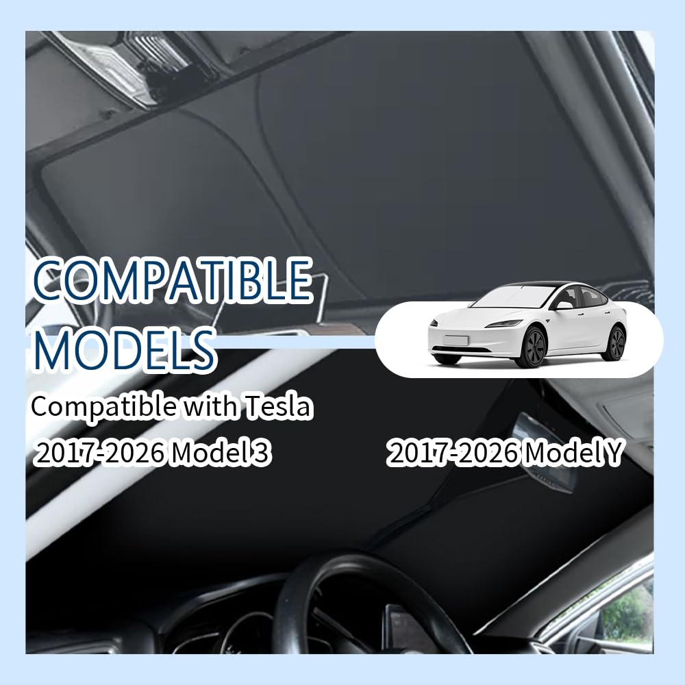 300T Thickened Automotive Glass Sunshade and Comes with Storage Bag,Keep Car Interior Cool,Universal Windshield Sun Shade Fit for Cars,Trucks,SUVs (L: 57.08 * 31.5 inch)