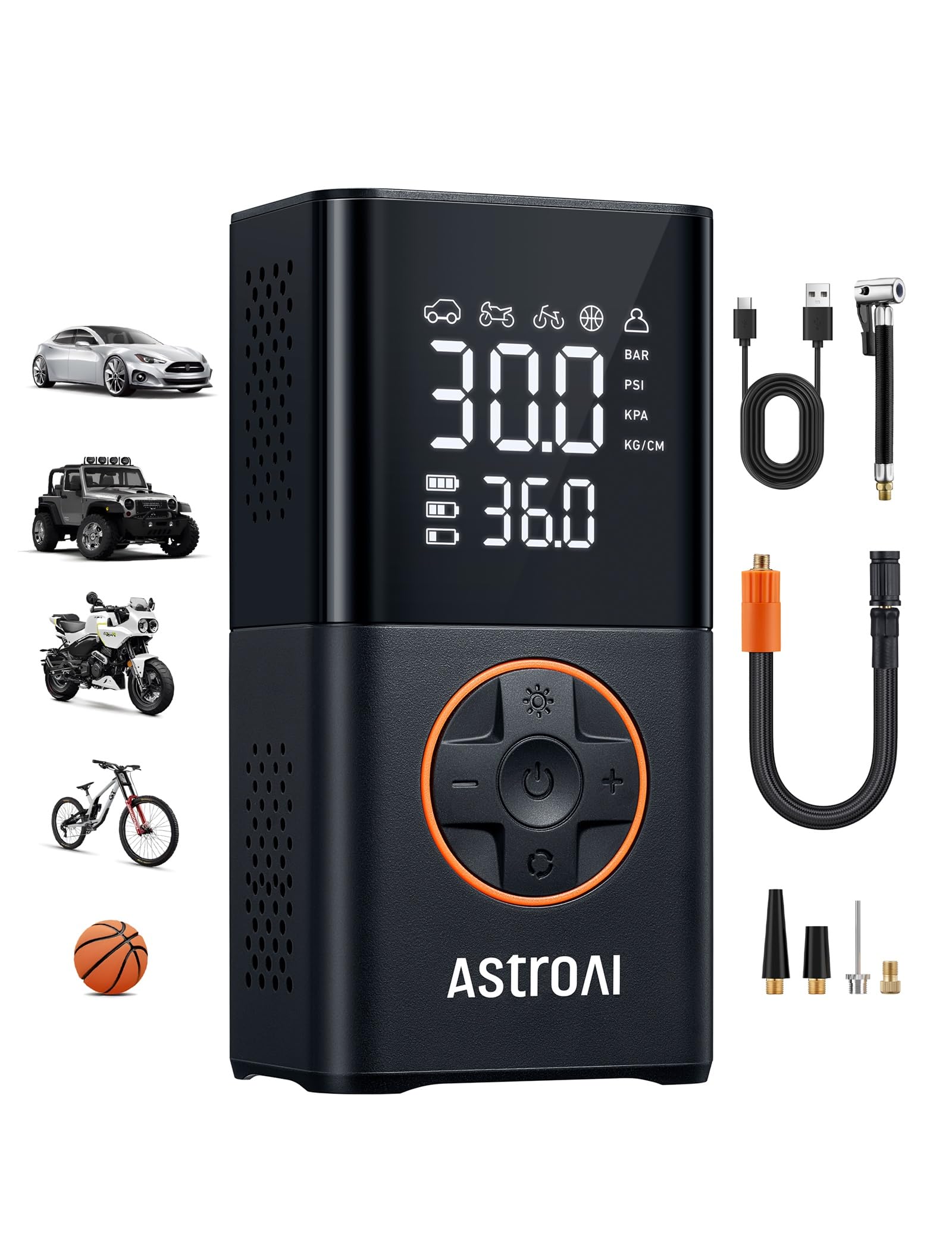 AstroAI L7 Portable Tire Inflator Cordless Bike Pump 150 PSI