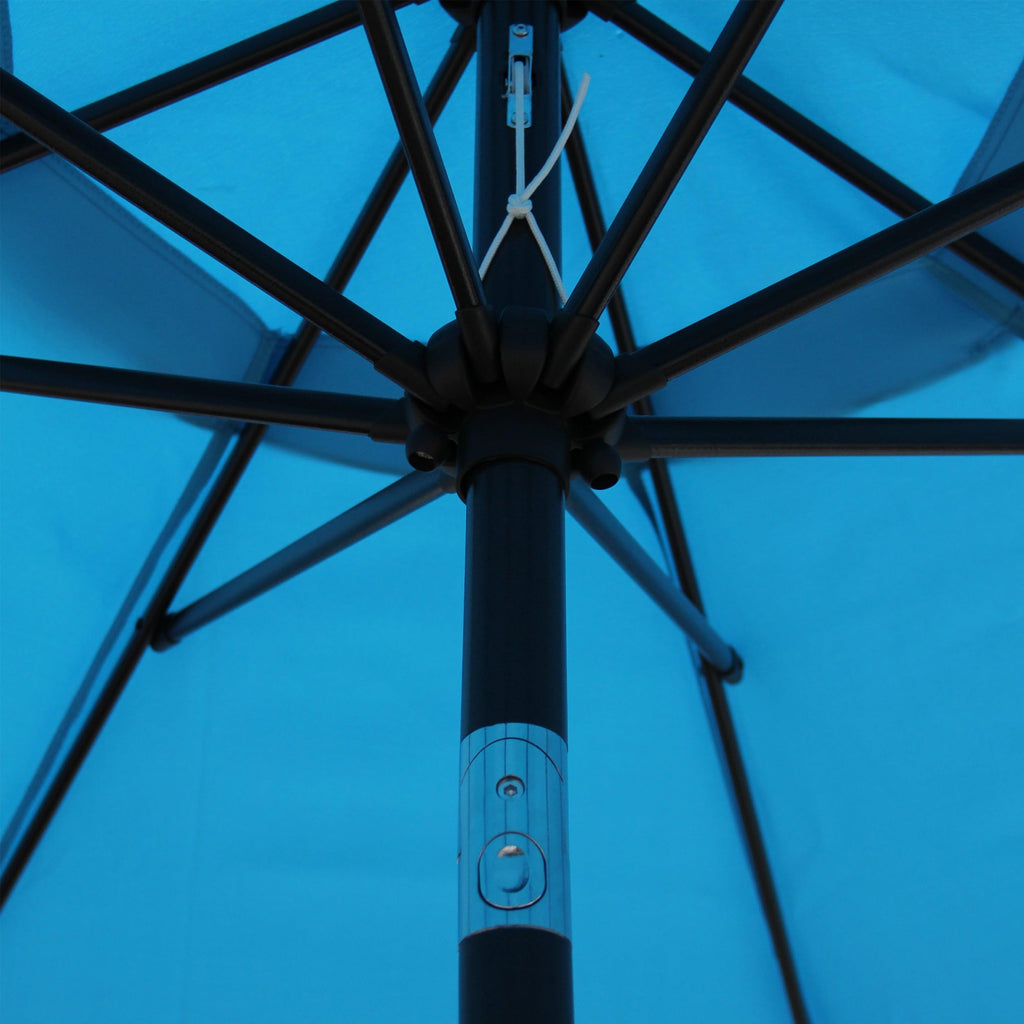 Blissun 9' Outdoor Patio Umbrella, Outdoor Table Umbrella, Yard Umbrella, Market Umbrella with 8 Sturdy Ribs, Push Button Tilt and Crank
