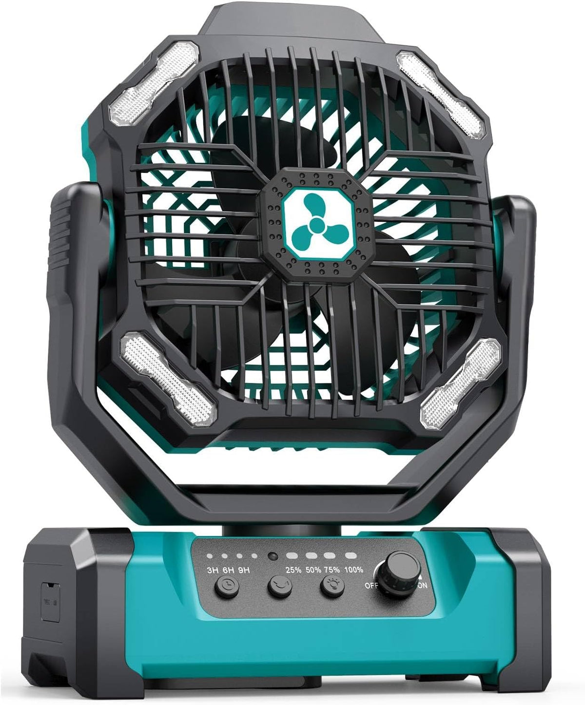 Portable Fan Rechargeable, 20000mAh Cordless Battery Powered Fan with LED Lantern Battery Operated for Travel Bedroom Home Camping Tent Office Beach Desk Fishing Table