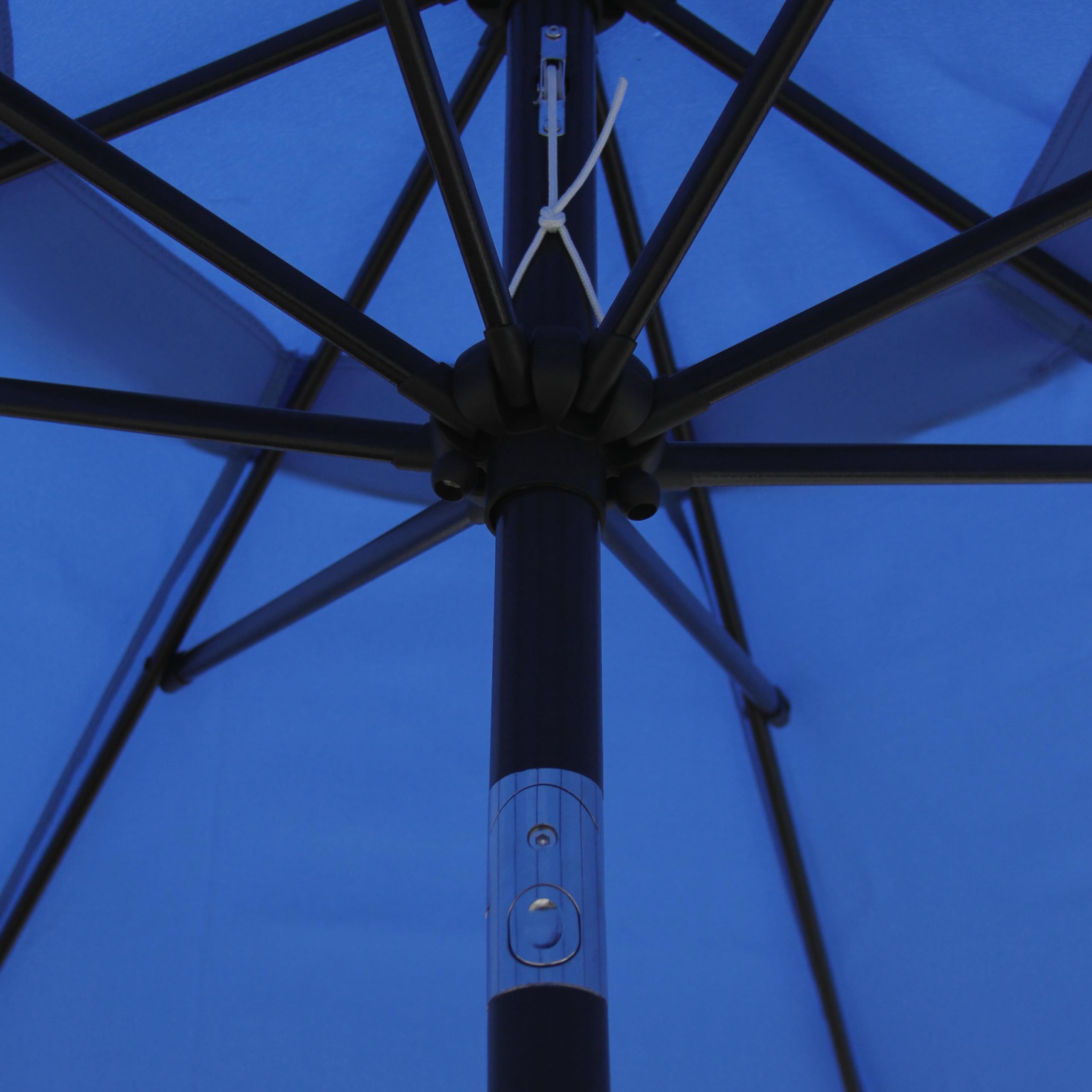 Blissun 9' Outdoor Patio Umbrella, Outdoor Table Umbrella, Yard Umbrella, Market Umbrella with 8 Sturdy Ribs, Push Button Tilt and Crank