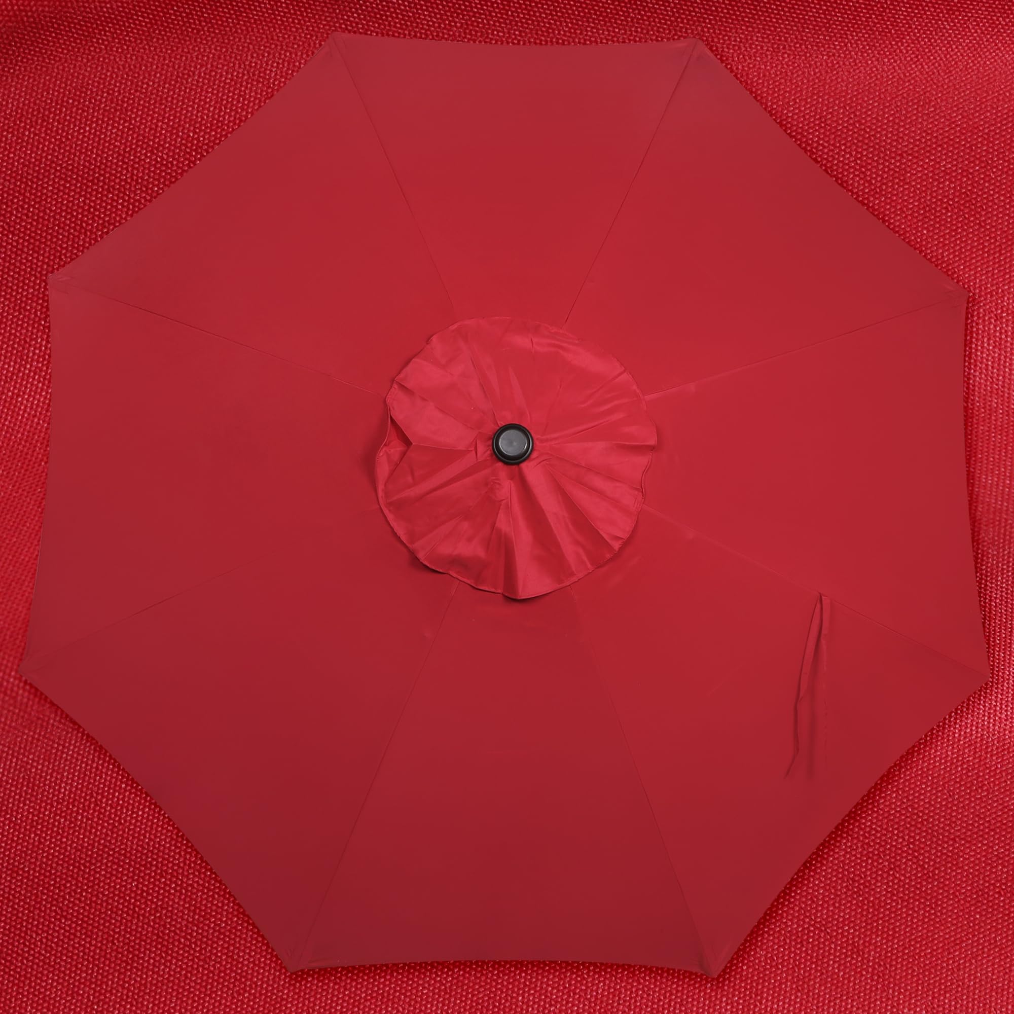 Blissun 9' Outdoor Patio Umbrella, Outdoor Table Umbrella, Yard Umbrella, Market Umbrella with 8 Sturdy Ribs, Push Button Tilt and Crank