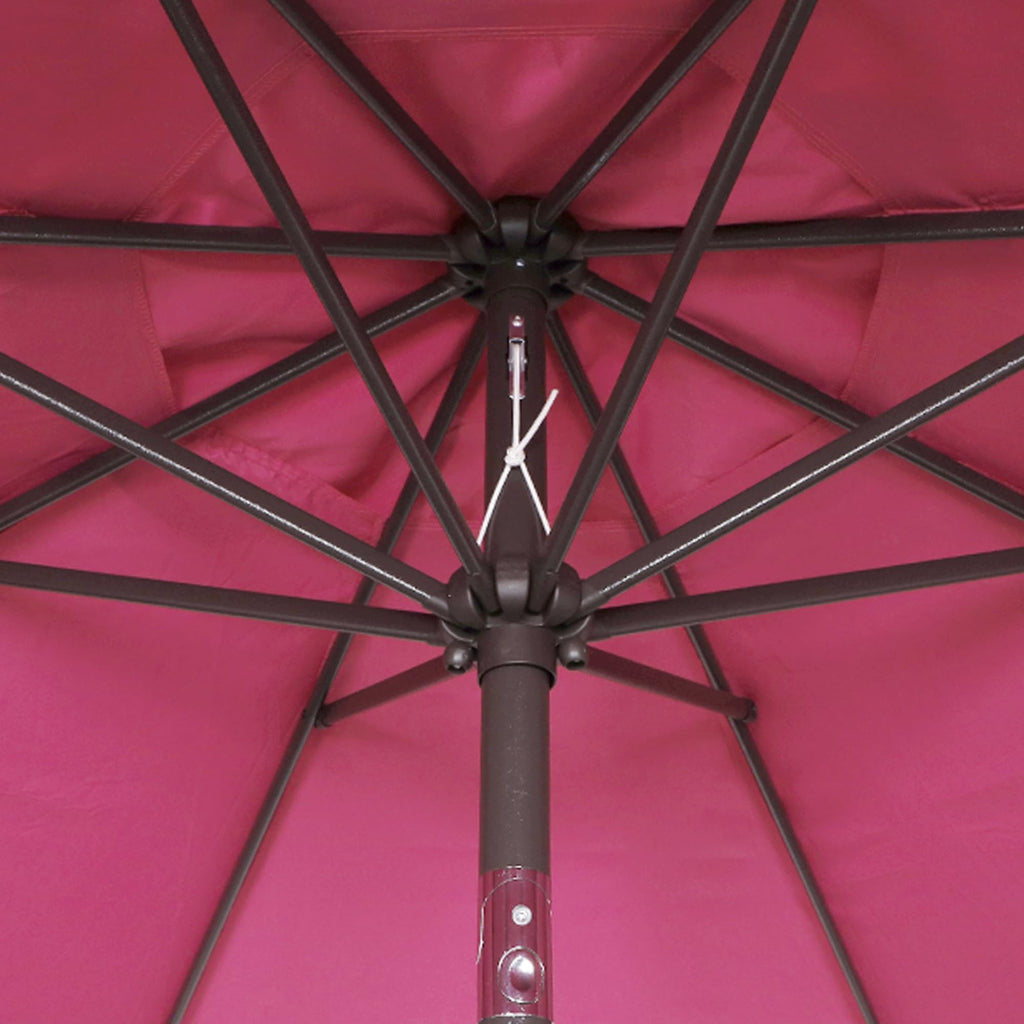 Blissun 9' Outdoor Patio Umbrella, Outdoor Table Umbrella, Yard Umbrella, Market Umbrella with 8 Sturdy Ribs, Push Button Tilt and Crank