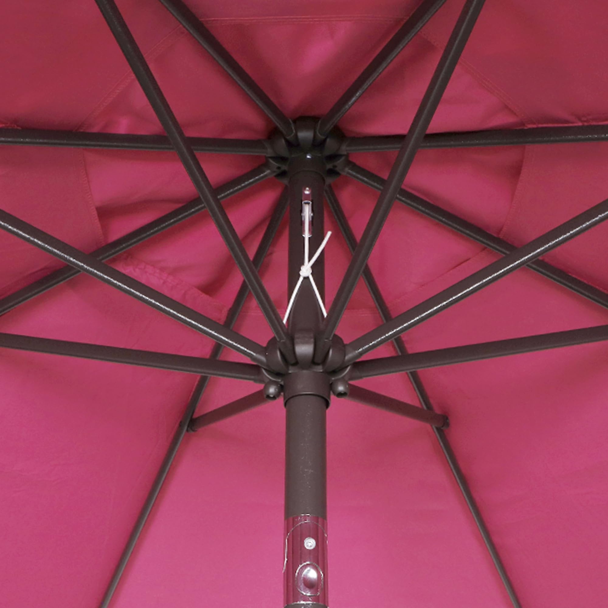 Blissun 9' Outdoor Patio Umbrella, Outdoor Table Umbrella, Yard Umbrella, Market Umbrella with 8 Sturdy Ribs, Push Button Tilt and Crank