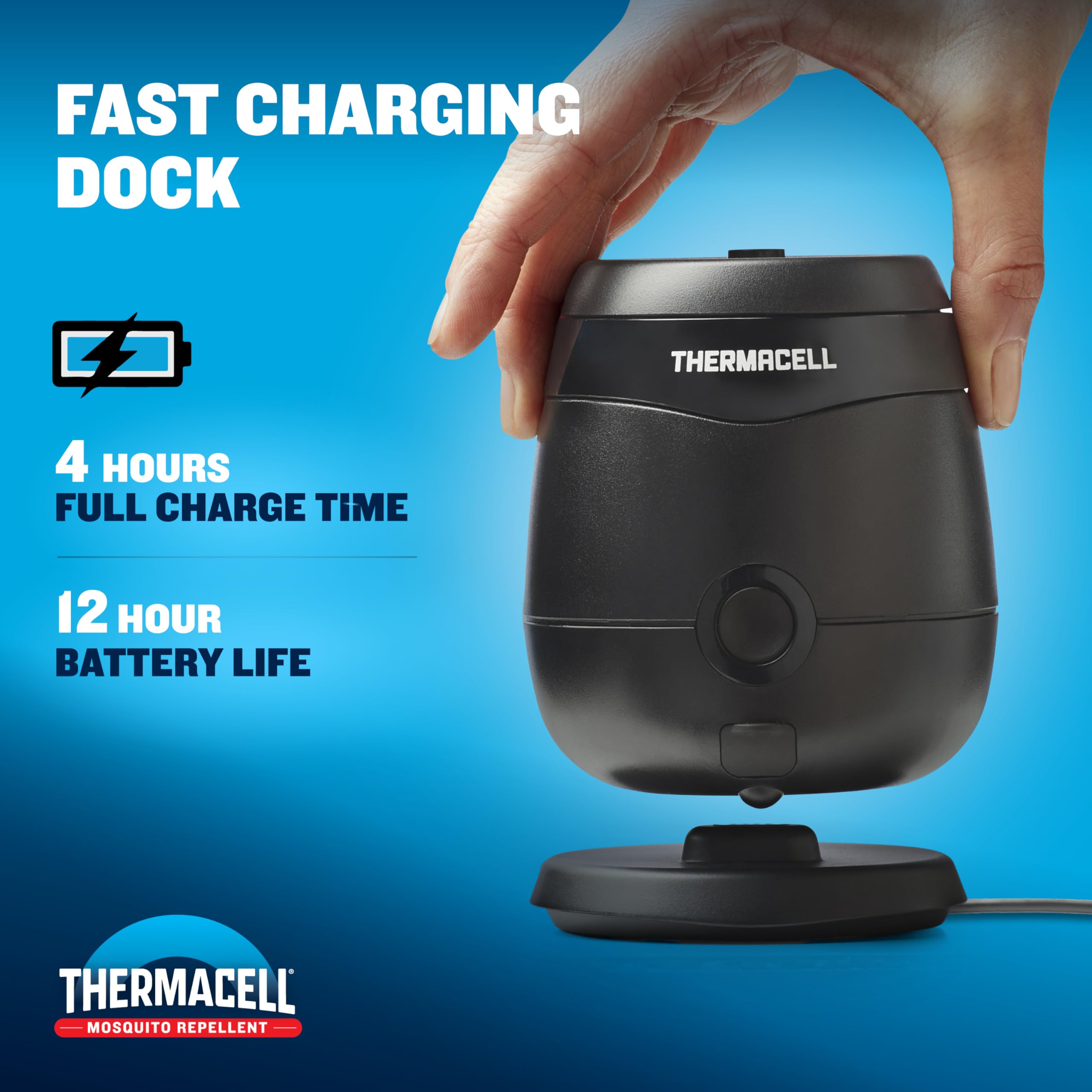 Thermacell E-ZoneGuard Glow Mosquito Repellent + Lantern, LED, 9-Hr Battery