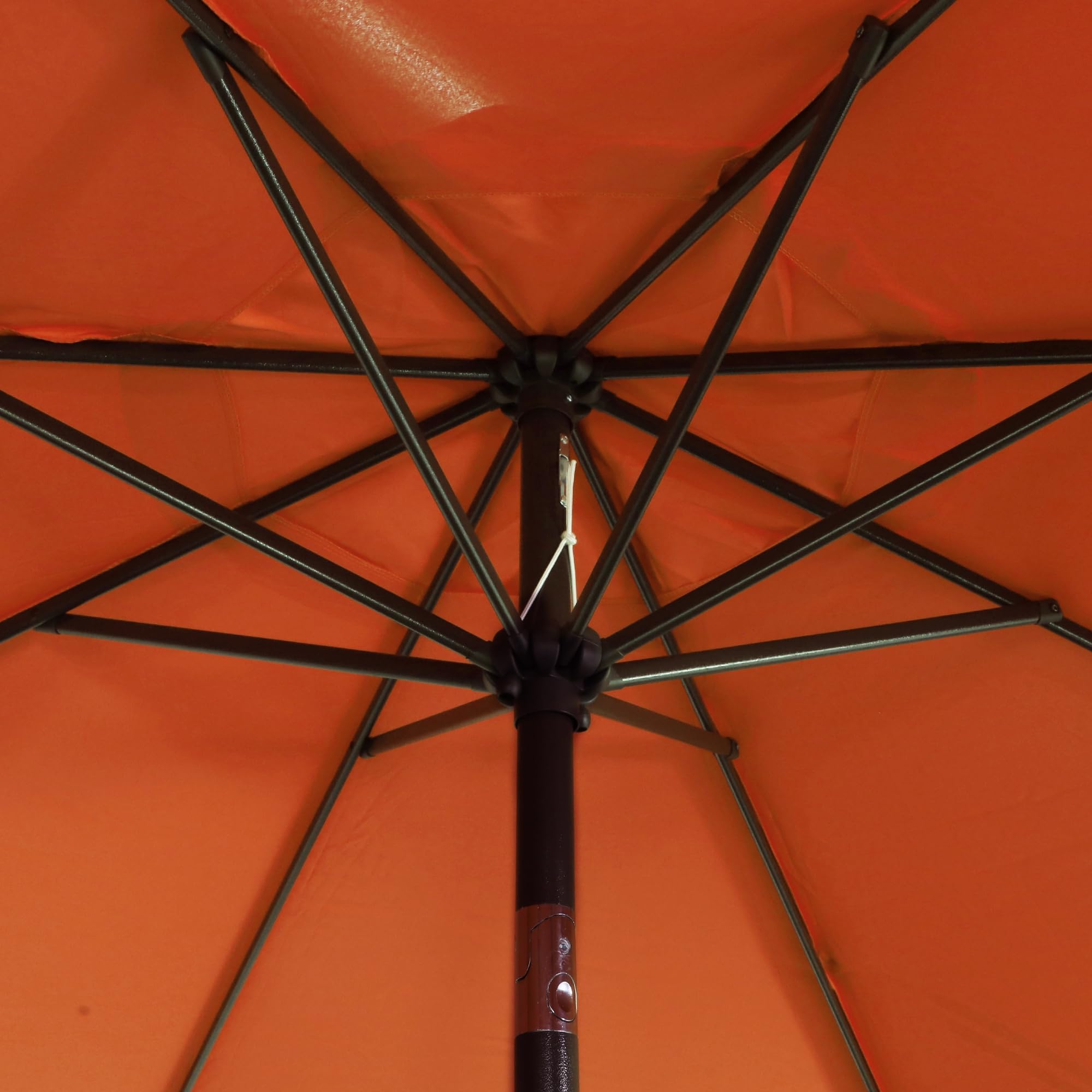 Blissun 9' Outdoor Patio Umbrella, Outdoor Table Umbrella, Yard Umbrella, Market Umbrella with 8 Sturdy Ribs, Push Button Tilt and Crank