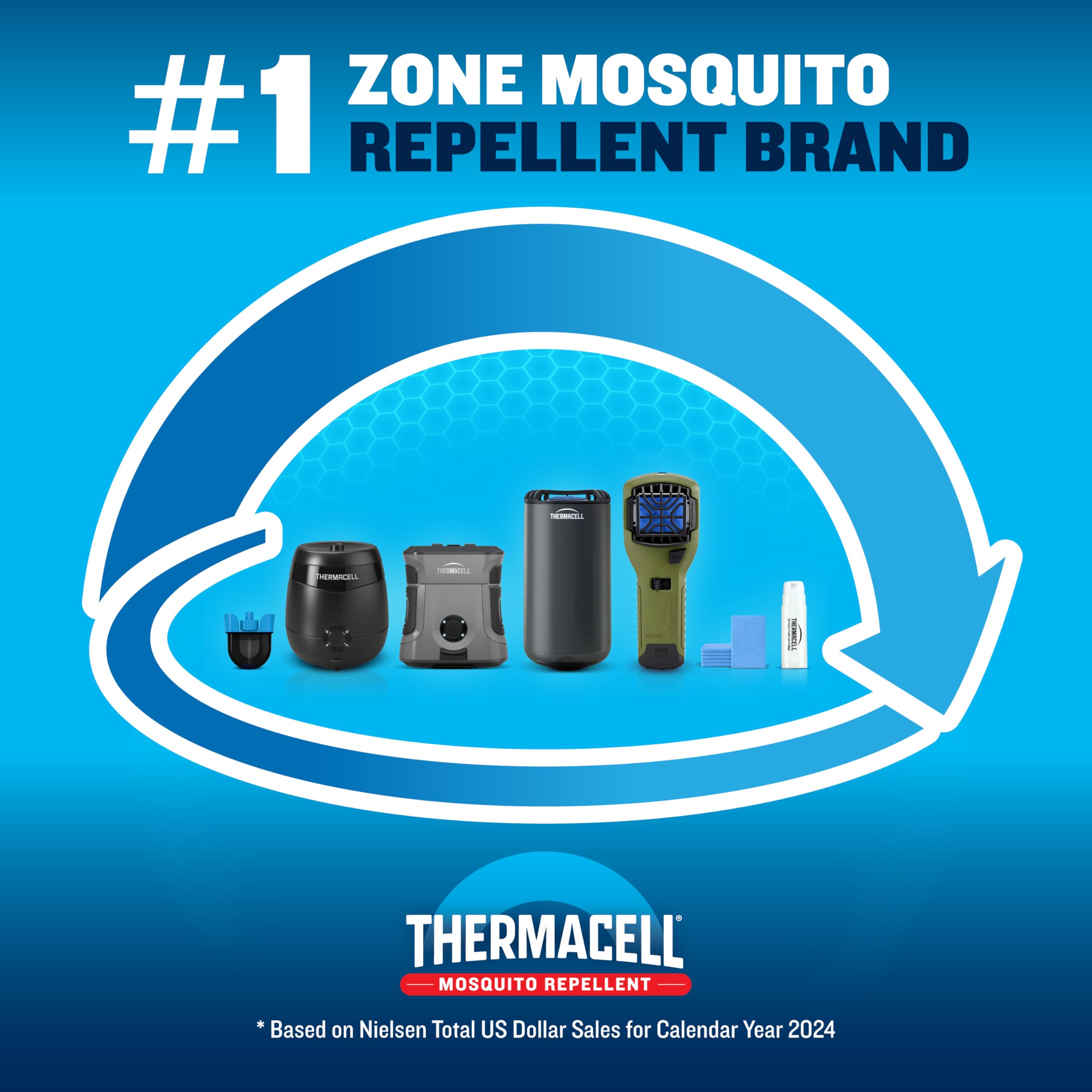 Thermacell E-ZoneGuard Glow Mosquito Repellent + Lantern, LED, 9-Hr Battery