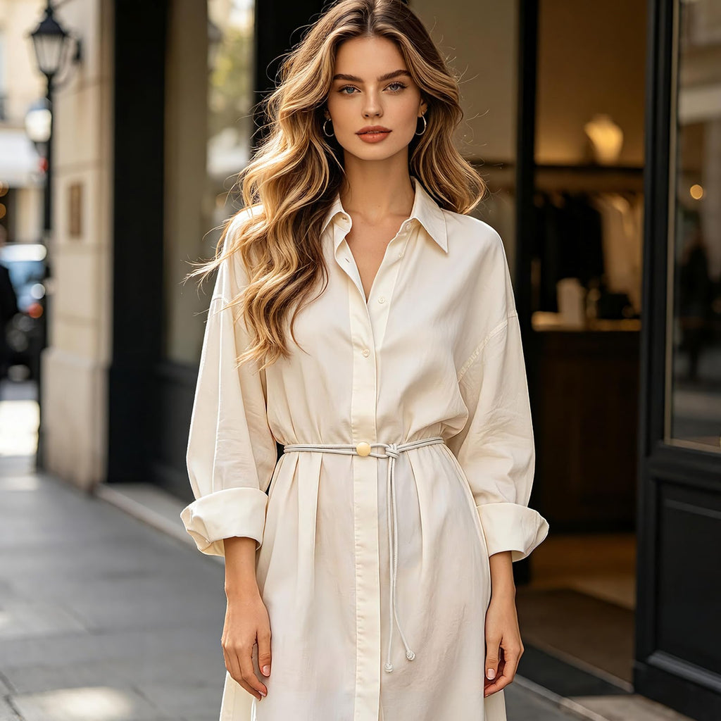 Vonmelli Thin Rope Skinny Tie Leather Women Waist Belt Dress Fashion Style