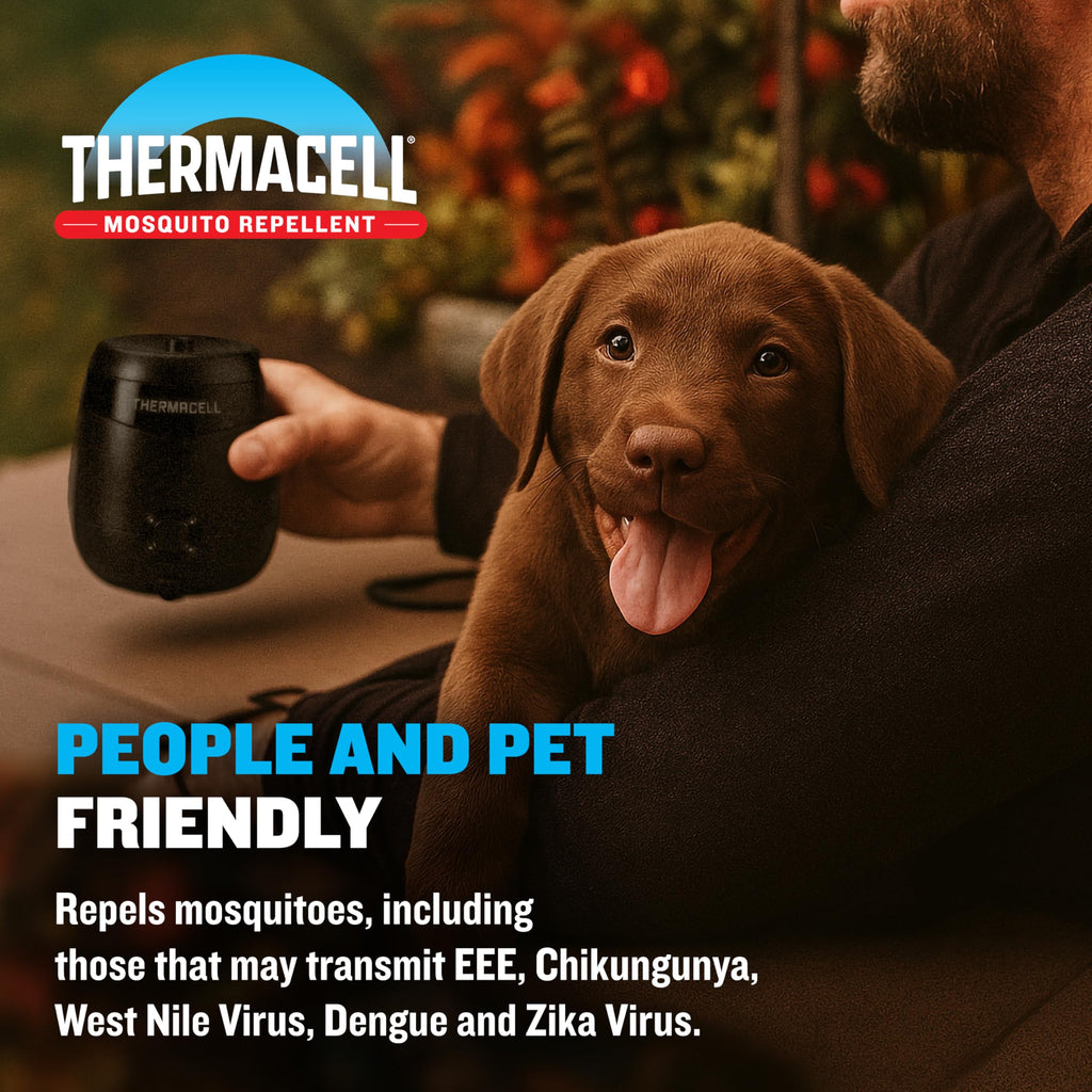 Thermacell E-ZoneGuard Glow Mosquito Repellent + Lantern, LED, 9-Hr Battery
