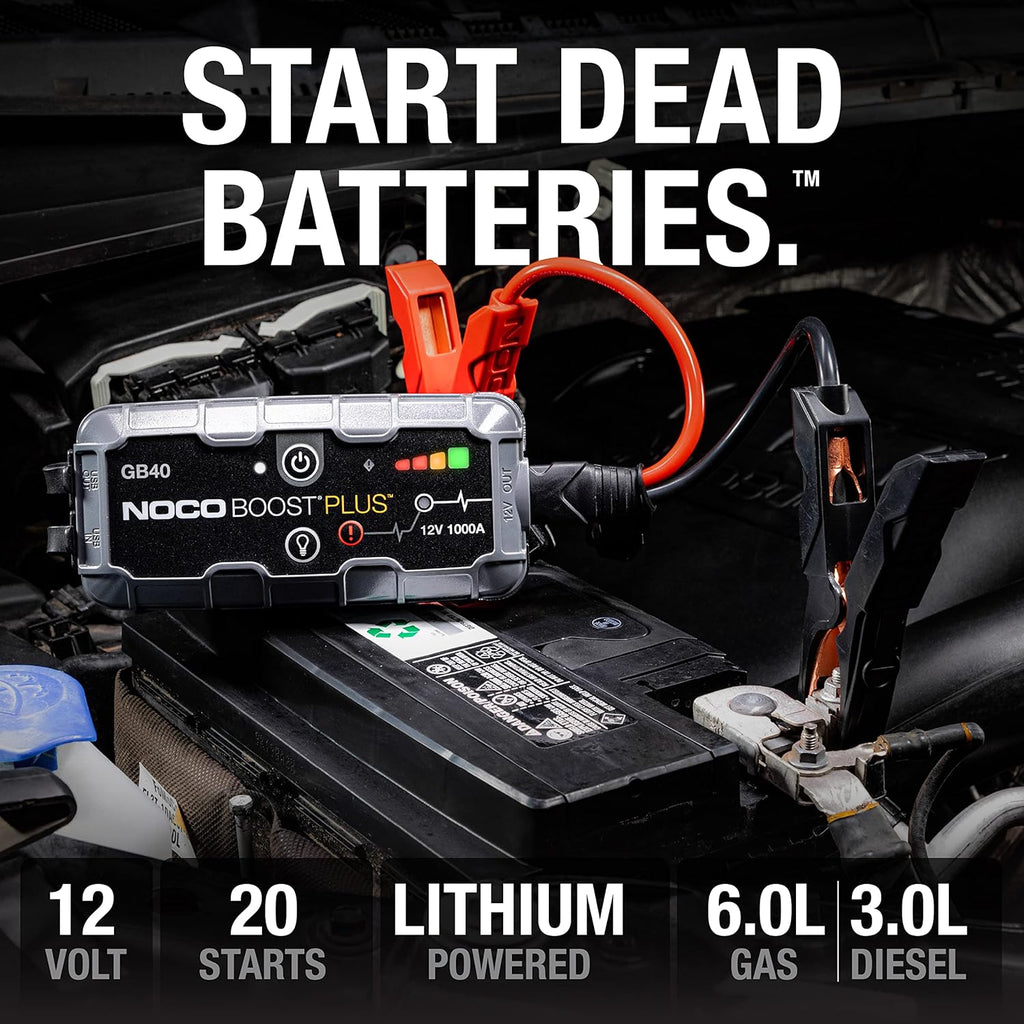 Noco Boost GB40 12V 1000A Portable Lithium Jump Starter For Cars And Vans
