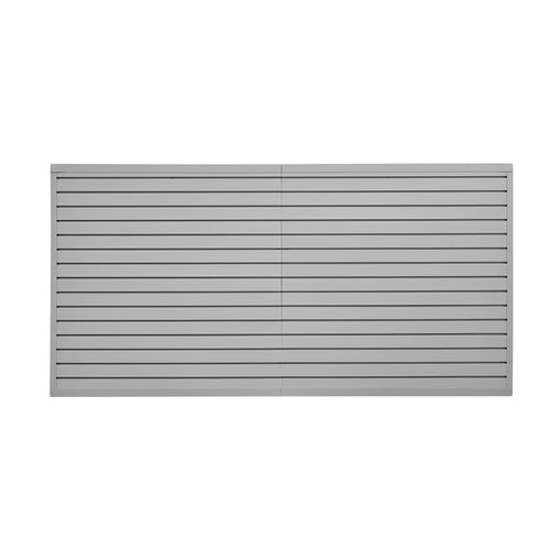 Slat Wall Paneling, 8 x 4 ft, PVC Garage Slatwall with Accessories,