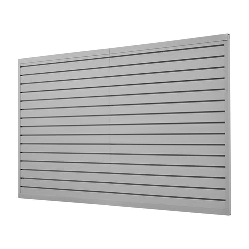 Slat Wall Paneling, 8 x 4 ft, PVC Garage Slatwall with Accessories,